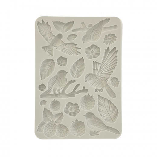 Silicone Mould A5 - Forest - Birds