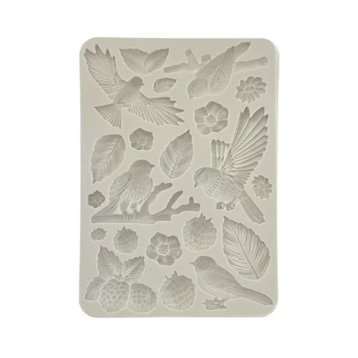 Silicone Mould A5 - Forest - Birds