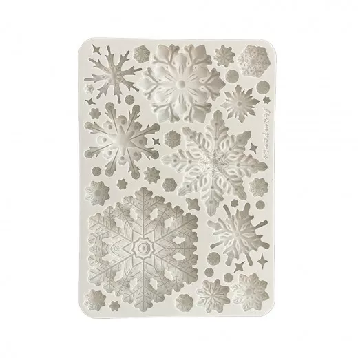 Silicone Mould A5 - Dewdrops - Snowflakes