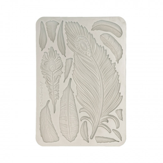 Silicone Mould A5 - Masquerade - Feathers