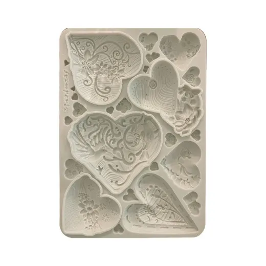 Silicone Mould A5 - Alice in Christmas - Simple Hearts