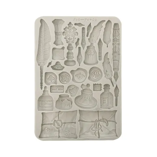Silicone Mould A5 - Flowers and Poems - Callygraphy