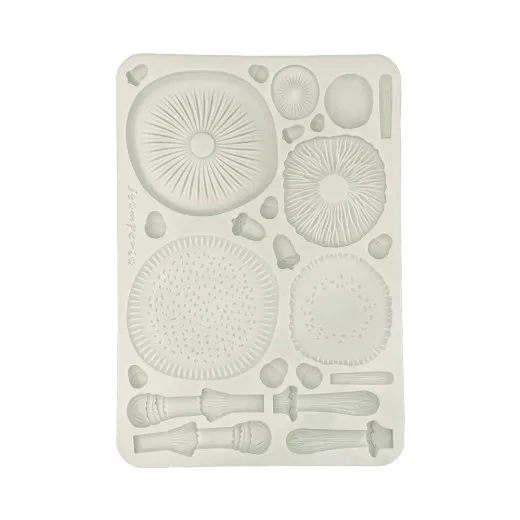 Silicone Mould A5 - Whispering Woods - Mushrooms 3D