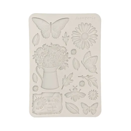 Silicone Mould A5 - Daisy Art - Daisy and Butterfly