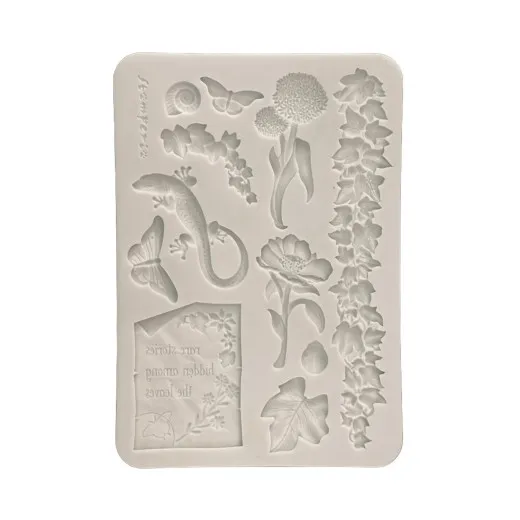 Silicone Mould A5 - All Around - Flowers and Leaves