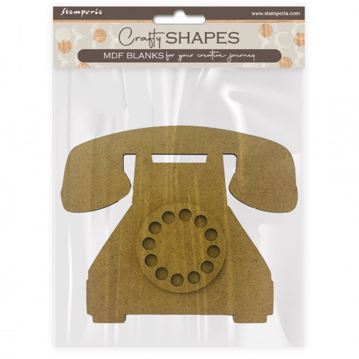 MDF Crafty Shapes Blanks - Golden Harmony - Telephone