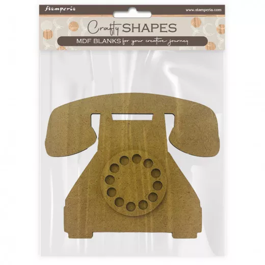 MDF Crafty Shapes Blanks - Golden Harmony - Telephone