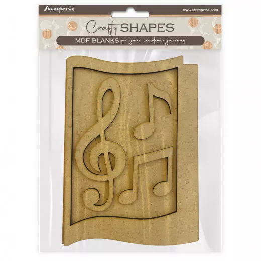 MDF Crafty Shapes Blanks - Music - Notes