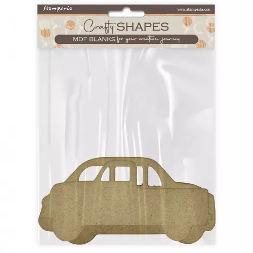 MDF Crafty Shapes Blanks - Art of Travelling - Car and Truck