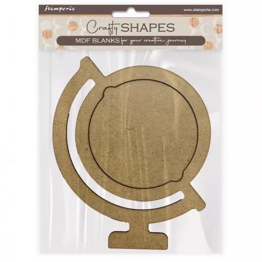 MDF Crafty Shapes Blanks - Art of Travelling - Globe