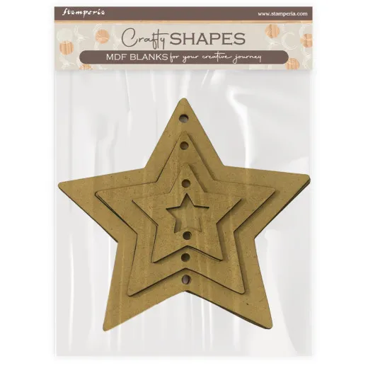 MDF Crafty Shapes Blanks - The Owl's House - Stars