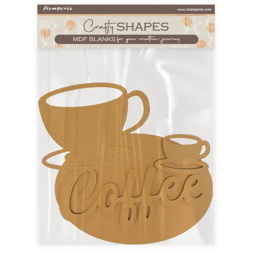 MDF Crafty Shapes Blanks - Coffee and Chocolate - Cup and Plate