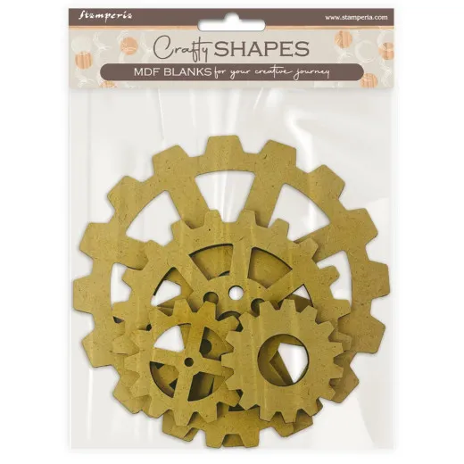 MDF Crafty Shapes Blanks - Gardens of Time - Gears by Antonis Tzanidakis