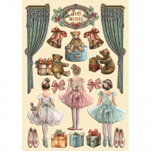 Colored Wooden Shapes - The Nutcracker - Ballet and Teddy