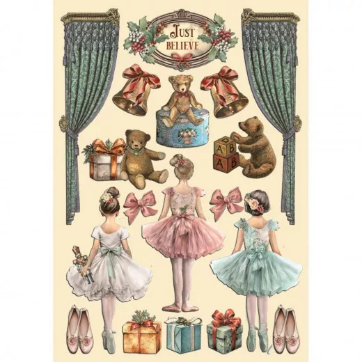 Colored Wooden Shapes - The Nutcracker - Ballet and Teddy