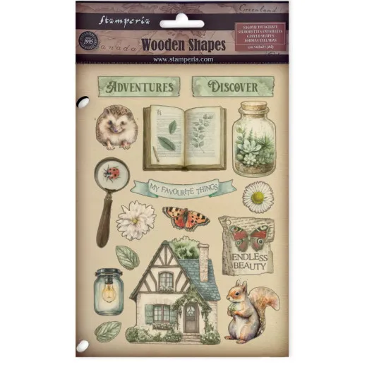 Colored Wooden Shapes - Herbarium Silvae