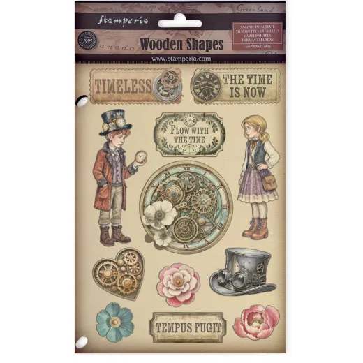 Colored Wooden Shapes - Gardens of Time by Antonis Tzanidakis