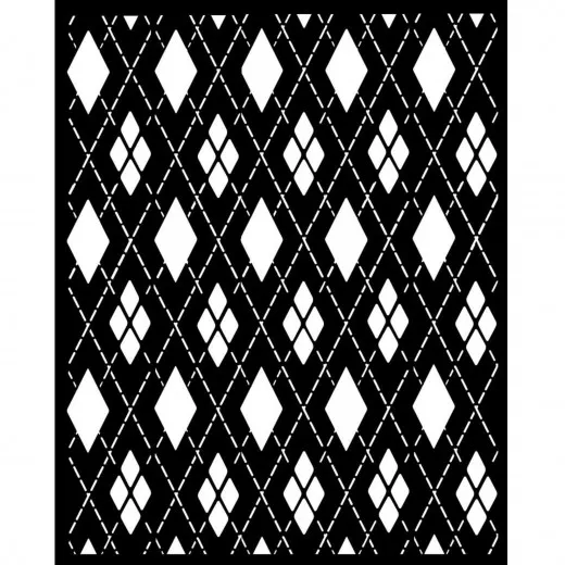 Stamperia Thick Stencil - Master of Magic - Rhombus Pattern