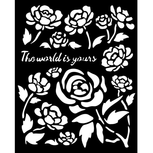 Stamperia Thick Stencil - Timeless - Roses