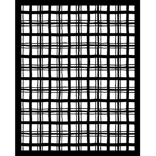Stamperia Thick Stencil - Whispering Woods - Tartan Pattern