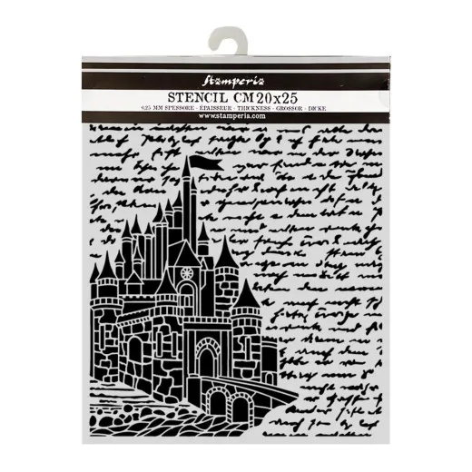 Stamperia Thick Stencil - Wonderland - Castle