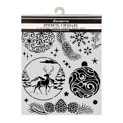 Stamperia Thick Stencil - Christmas Balls