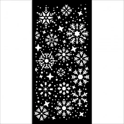 Stamperia Thick Stencil - Gear up for Christmas - Snowflakes