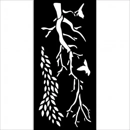 Stamperia Thick Stencil - Dewdrops - Branches