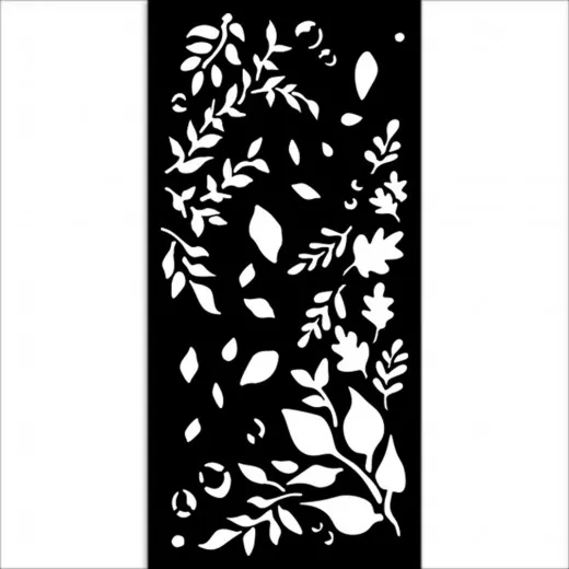 Stamperia Thick Stencil - Dewdrops - Big Leaves