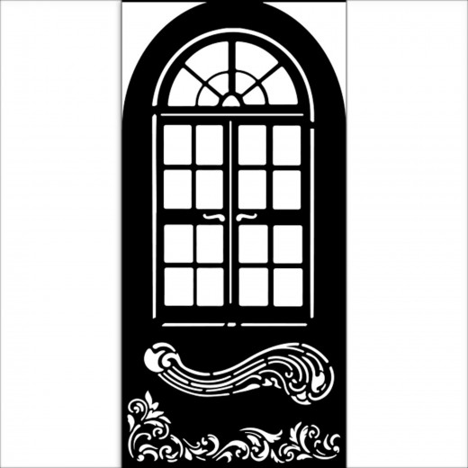 Stamperia Thick Stencil - Masquerade - Window