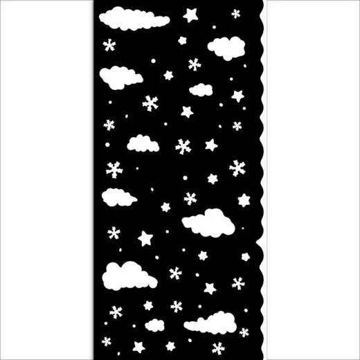 Stamperia Thick Stencil - Candy Christmas - Clouds