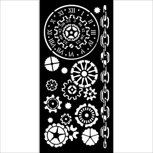 Stamperia Thick Stencil - Voyages Fantastiques - Mechanisms