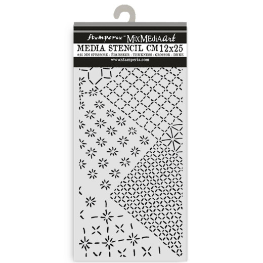 Stamperia Thick Stencil - Quiet Days - Mixed Tiles