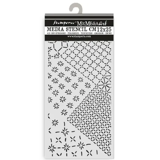 Stamperia Thick Stencil - Quiet Days - Mixed Tiles