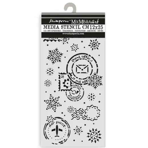 Stamperia Thick Stencil - Gear up for Christmas - Snowflakes
