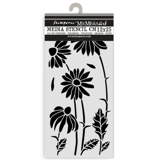 Stamperia Thick Stencil - Daisy Art - Daisies