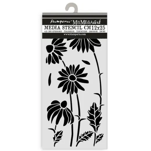 Stamperia Thick Stencil - Daisy Art - Daisies