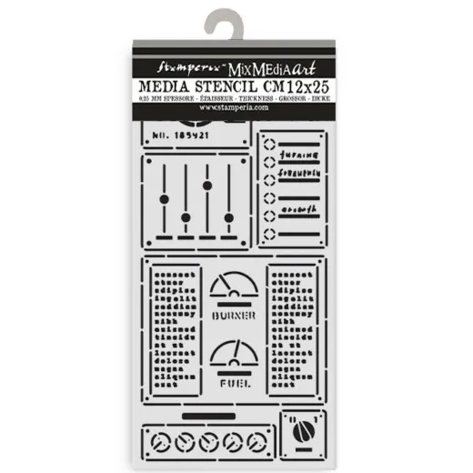 Stamperia Thick Stencil - A New Beginning - Control Panel
