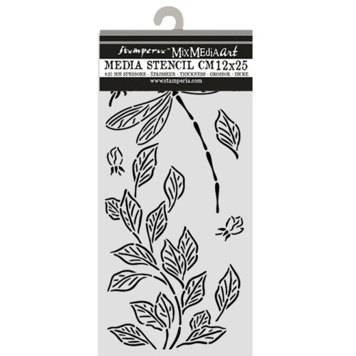 Stamperia Thick Stencil - Wonderland - Dragonfly