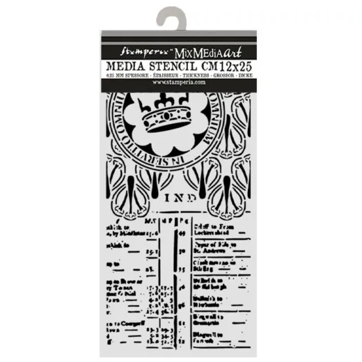 Stamperia Thick Stencil - Our Way - Crown