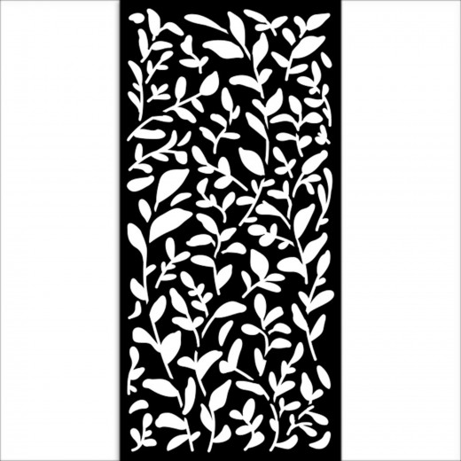 Stamperia Thick Stencil - Secret Diary - Leaves Pattern