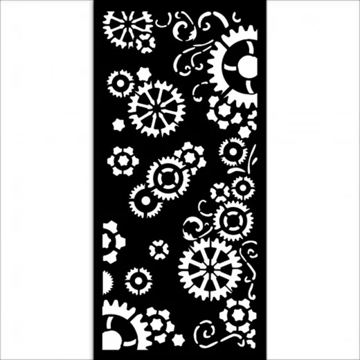 Stamperia Thick Stencil - Gear up for Christmas - Gears