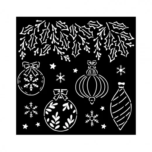 Stamperia Thick Stencil - The Nutcracker - Christmas Ball