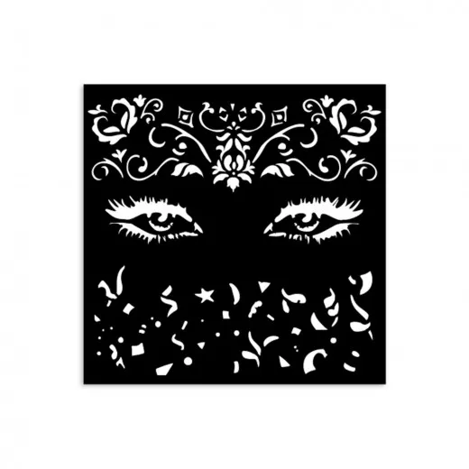 Stamperia Thick Stencil - Masquerade - Eyes