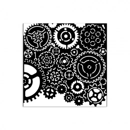 Stamperia Thick Stencil - Gears Pattern