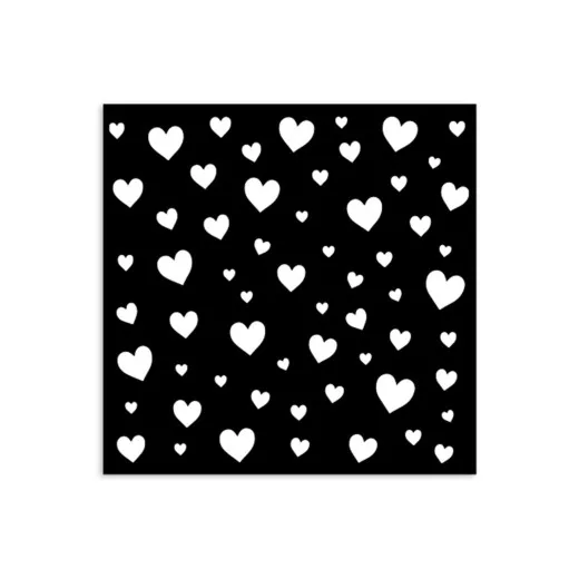 Stamperia Thick Stencil - Timeless - Hearts