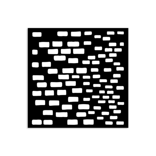 Stamperia Thick Stencil - Silent Sea - Bricks Pattern