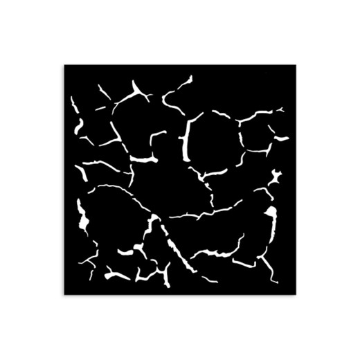 Stamperia Thick Stencil - Silent Sea - Crackle Pattern