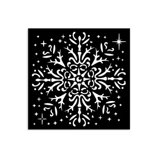 Stamperia Thick Stencil - The Owl's House - Snowflake