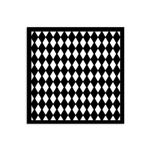 Stamperia Thick Stencil - Alice in Christmas - Rhombus Pattern